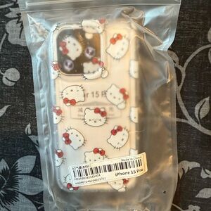 Hello Kitty IPhone 15 Pro case